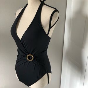ANNE COLE ONE PIECE BLACK SWIMWEAR